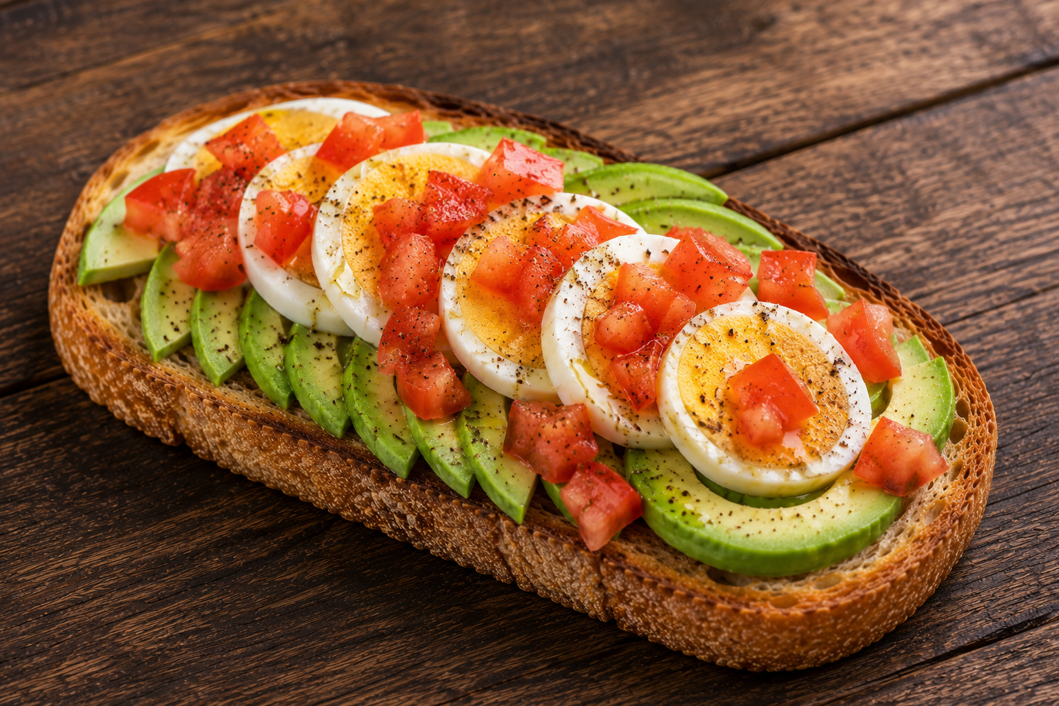 Aguacate, Huevo y Tomate