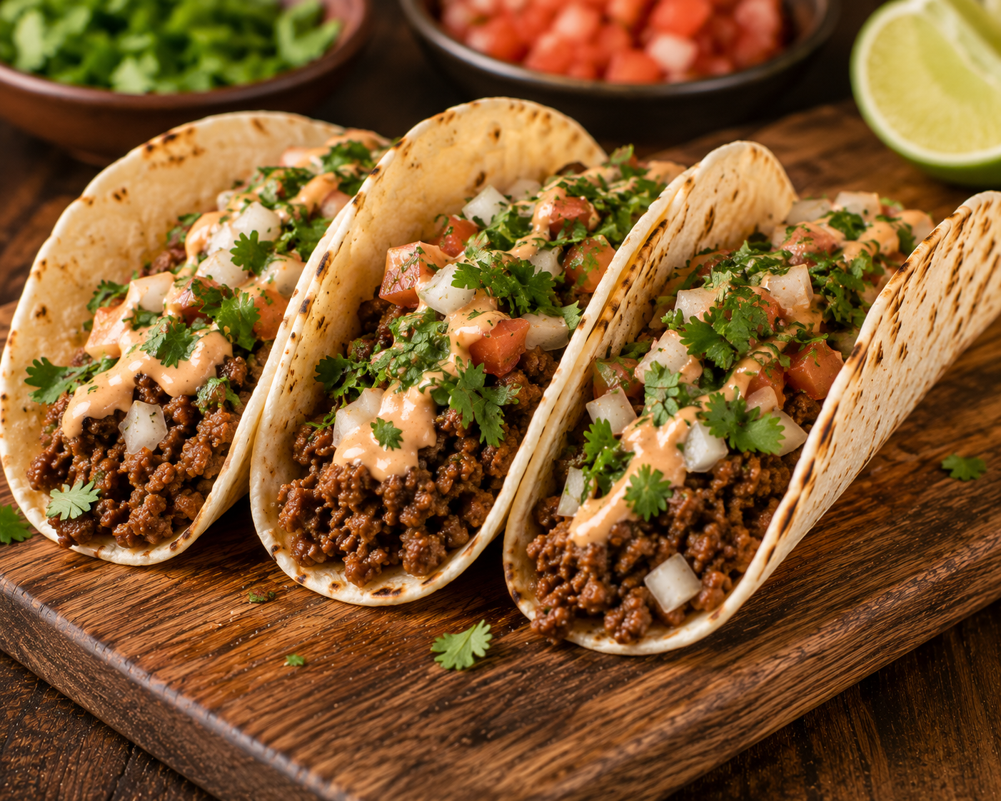 Tacos de Carne Picada (3 uds.)
