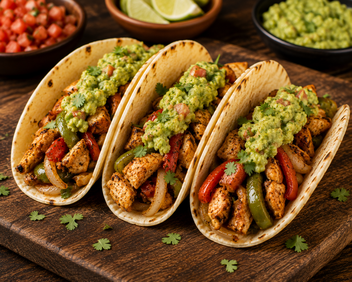 Tacos de Pollo Marinado (3 uds.)
