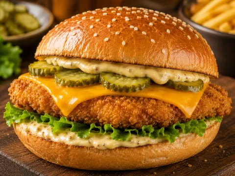 Burger de Pollo Pané